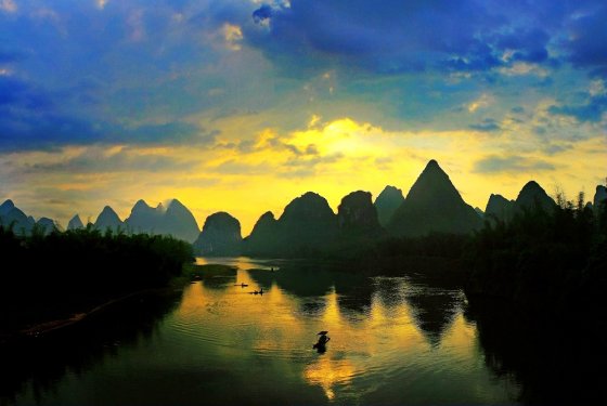 夢幻的東方山水